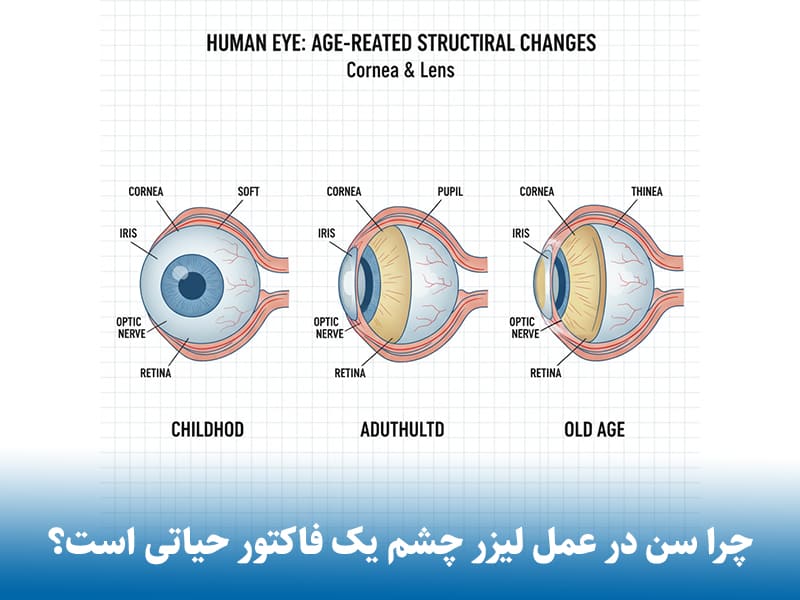 چرا سن در عمل لیزر چشم یک فاکتور حیاتی است؟