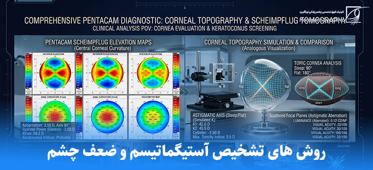 روش های تشخیص آستیگماتیسم و ضعف چشم